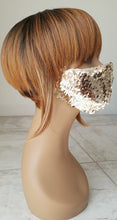 Load image into Gallery viewer, Gold Sequin Mask