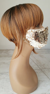 Gold Sequin Mask