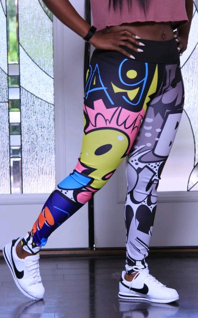 Graffiti Yoga Pants