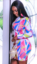 Load image into Gallery viewer, Geometric Jeweled Dress