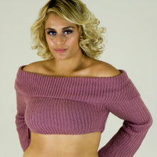 Load image into Gallery viewer, True-Heartedness Cropped Sweater Top