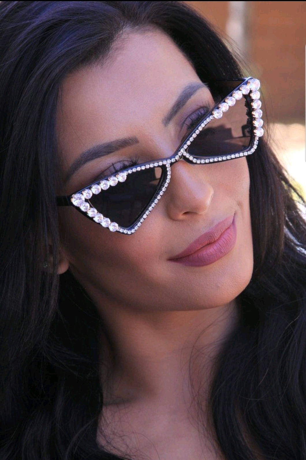 Rhinestone Cat Sunglasses