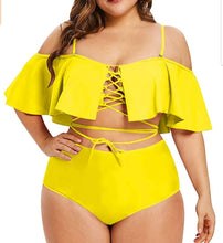 Load image into Gallery viewer, Two Piece High Waist Bathingsuit